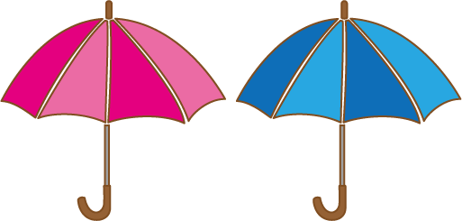 傘 umbrella パラソルのイラスト